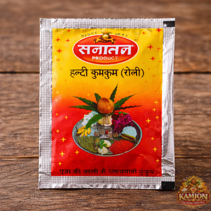 Sanatan Haldi Kumkum (Roli) Packet – Single Piece