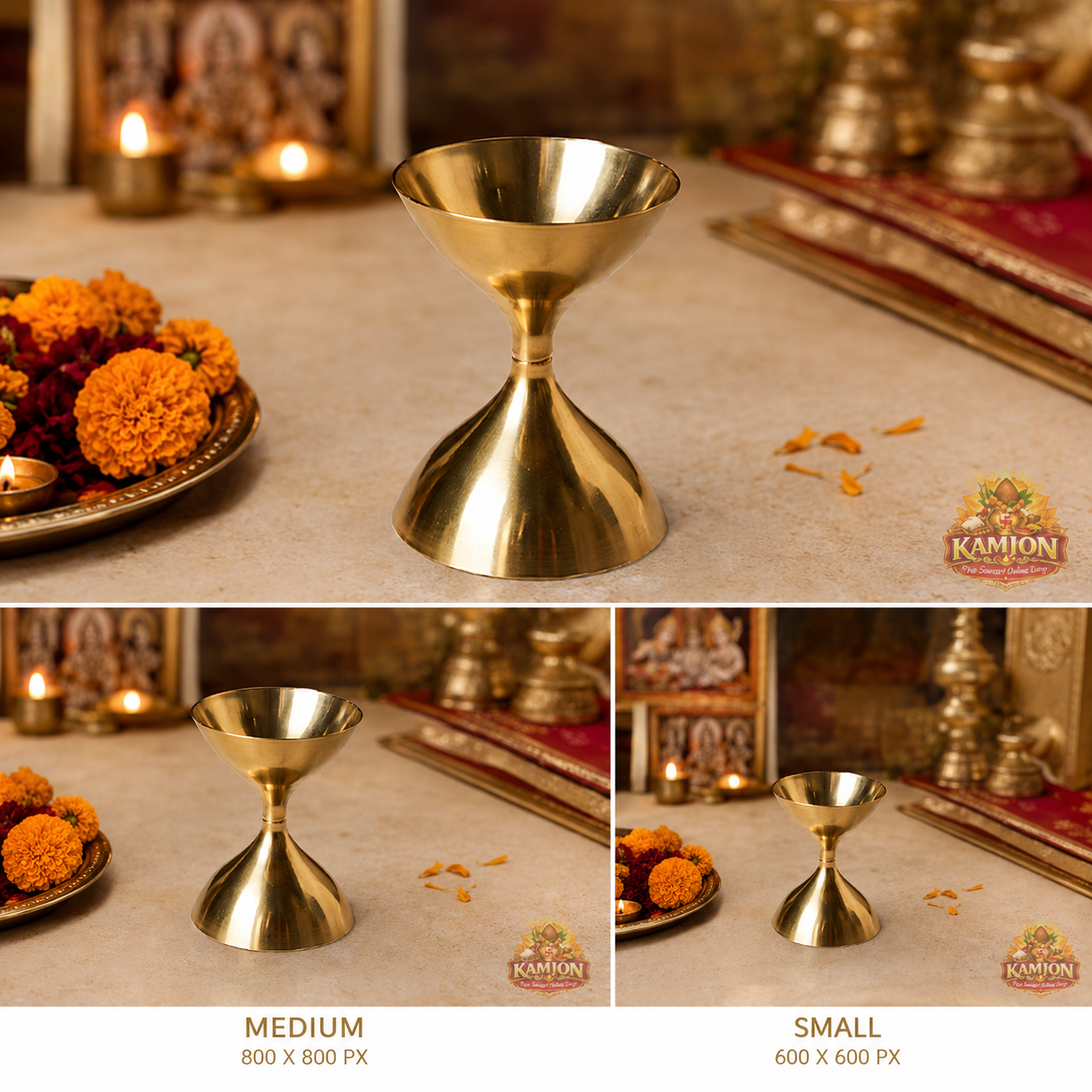 Brass Puja Diya Cup