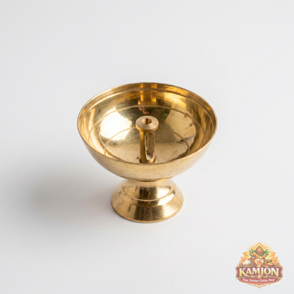  Pure Brass Traditional Akhand Diya / Kuber Oil Lamp