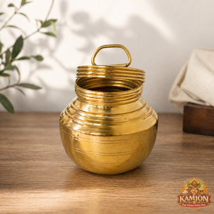  Premium Pure Brass Kalash with Lid