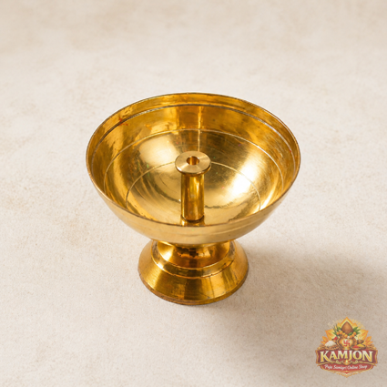  Pure Brass Traditional Akhand Diya / Kuber Oil Lamp