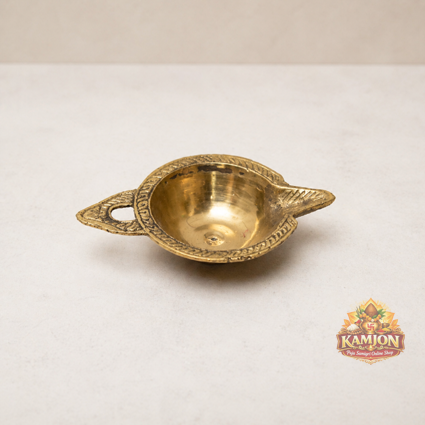  Handcrafted Pure Brass Traditional Engraved Diya