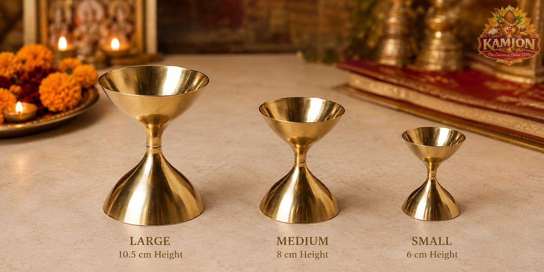 Brass Puja Diya Cup