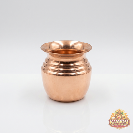  Pure Copper Puja Kalash / Lota (Handcrafted)